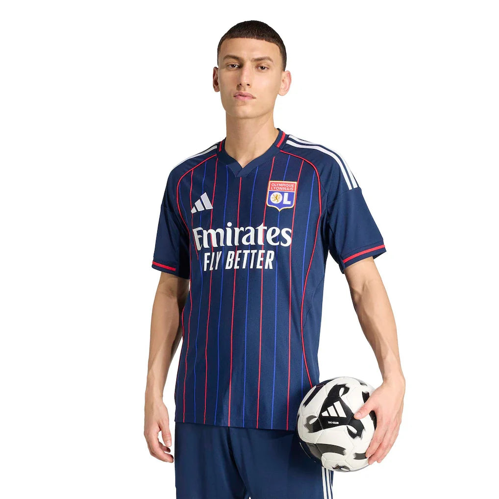 Olympique Lyonnais adidas 2025/26 Away Replica Jersey - Blue