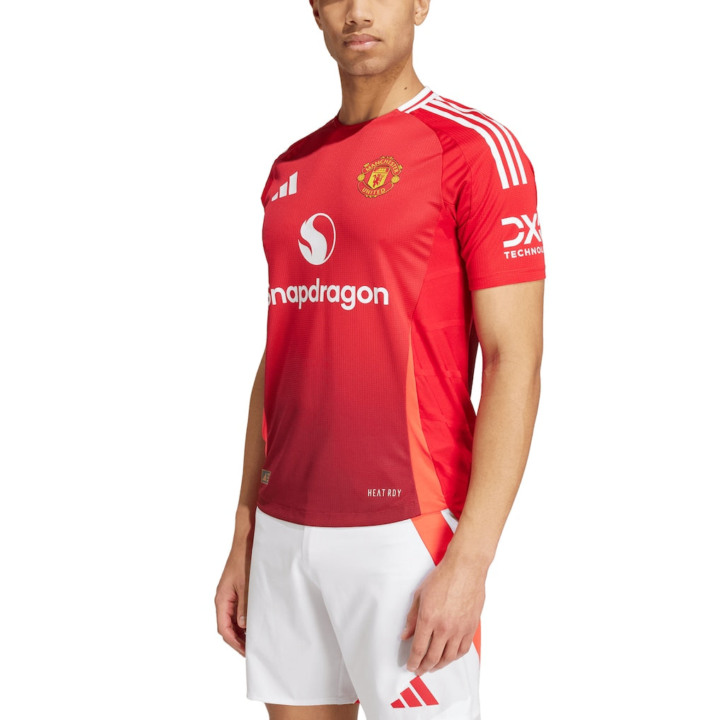 Manchester United adidas 2024/25 Home Authentic Patch Jersey - Red