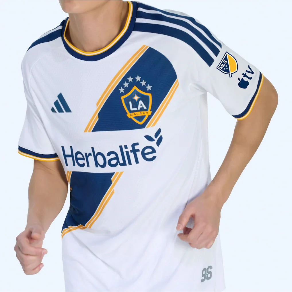 LA Galaxy adidas 2026 The VeloCITY Kit On-Field Authentic Patch Jersey - White