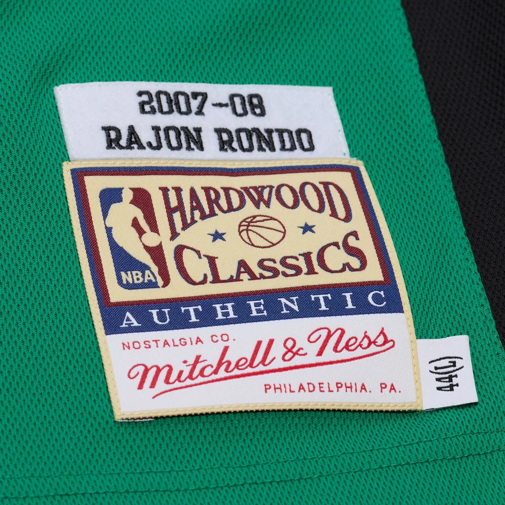 Rajon Rondo Boston Celtics Mitchell & Ness 2007-08 Hardwood Classics Authentic Jersey - Kelly Green