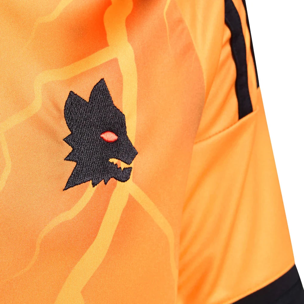AS Roma adidas Youth 2025/26 Away Replica Jersey - Orange