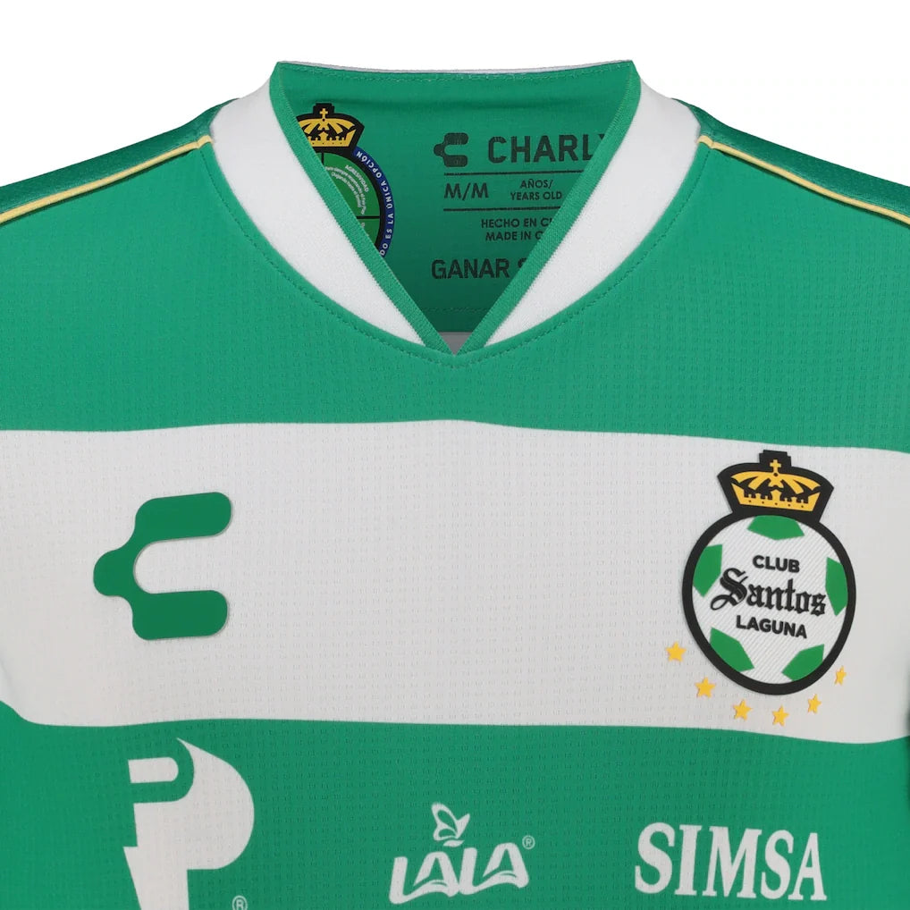 Santos Laguna Charly Youth 2025/26 Home Authentic Jersey - Green