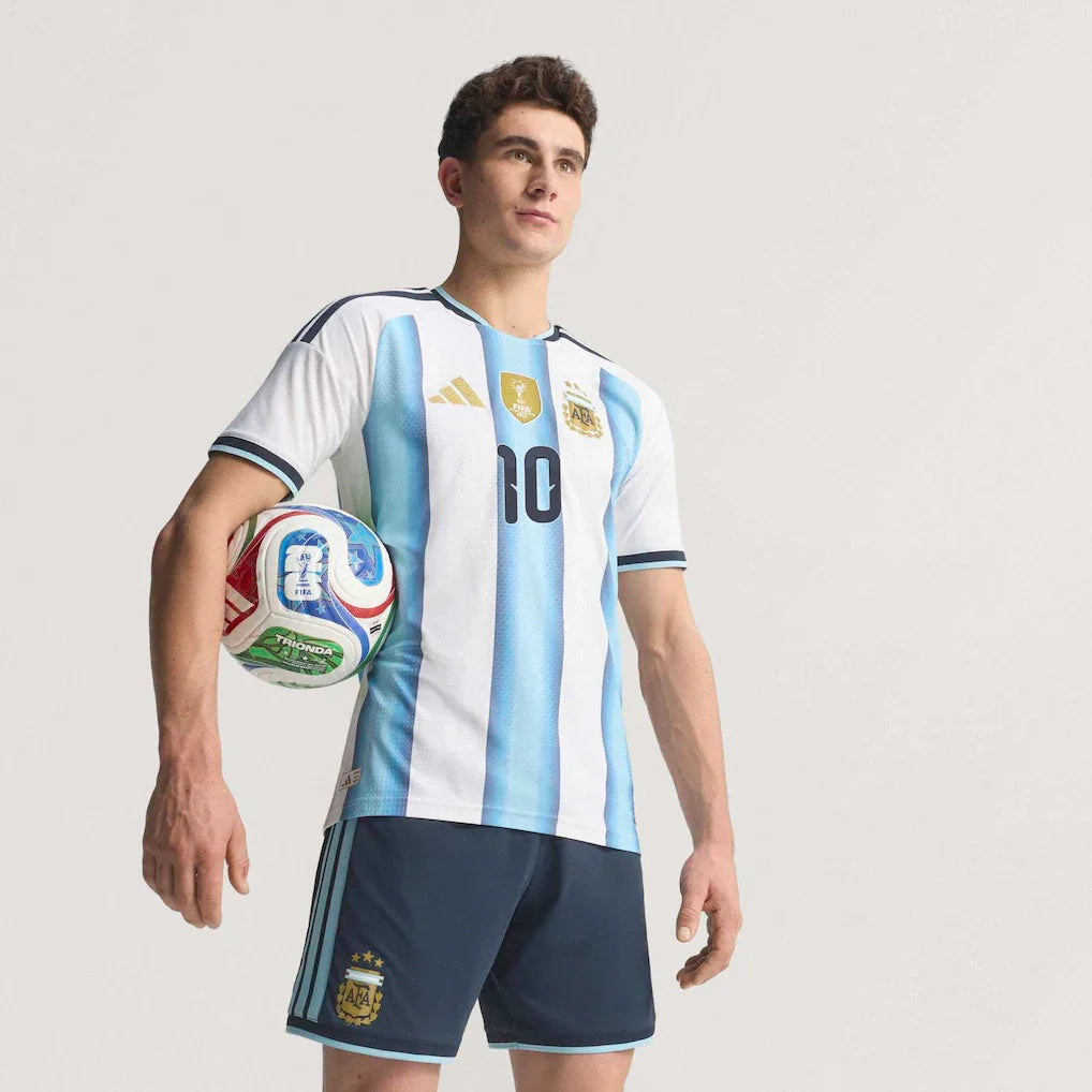 Lionel Messi Argentina National Team adidas 2026 Home On-Field Authentic Jersey - White