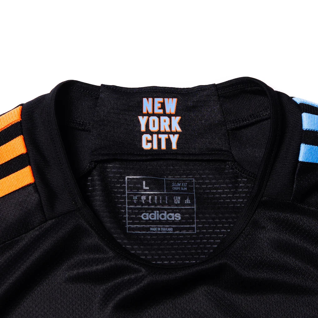 New York City FC adidas 2024 24/7 Kit Authentic Custom Jersey – Black