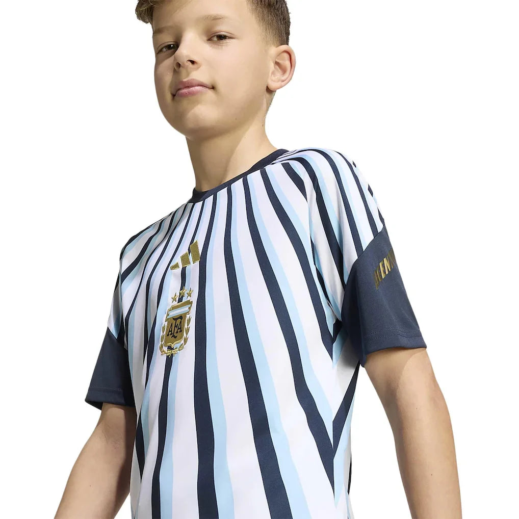 Argentina National Team adidas Youth 2026 Pre-Match Top - White