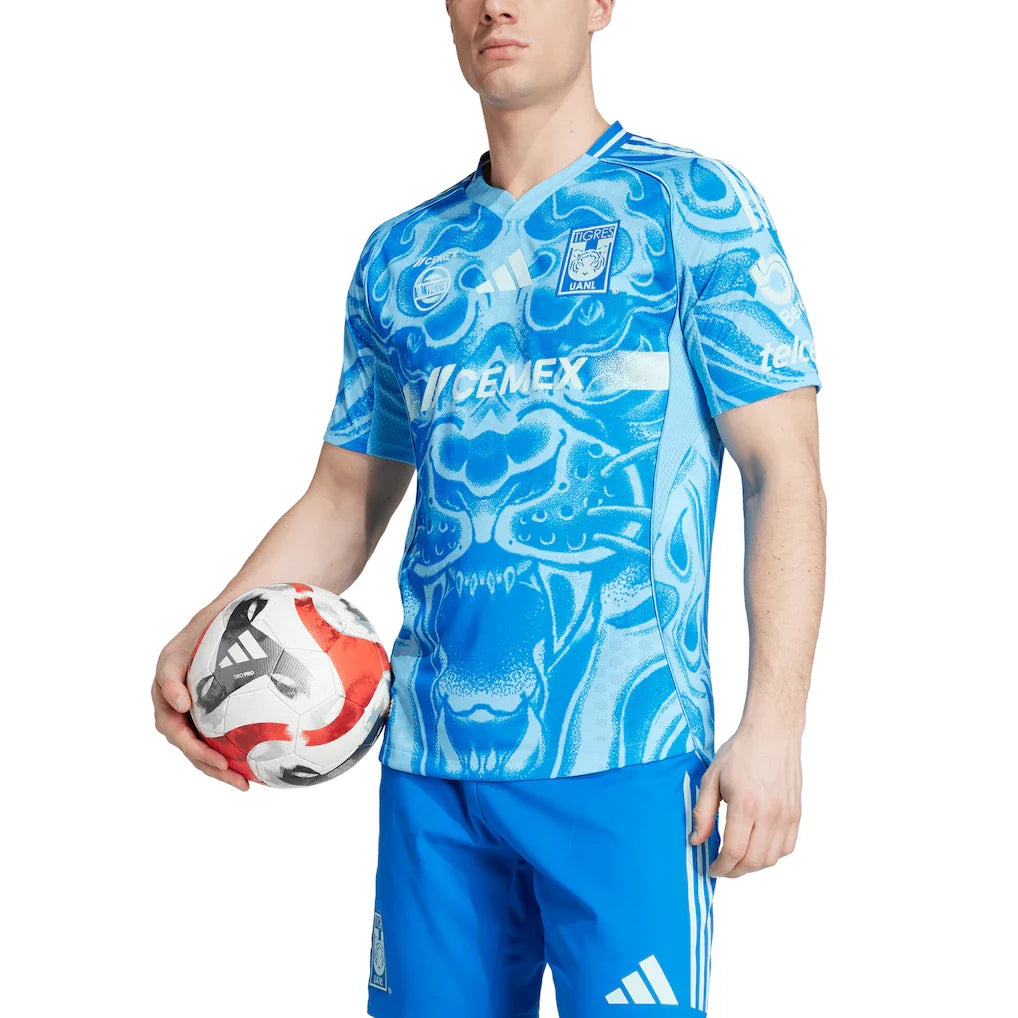 Tigres UANL adidas 2025/26 Away Authentic Jersey - Blue