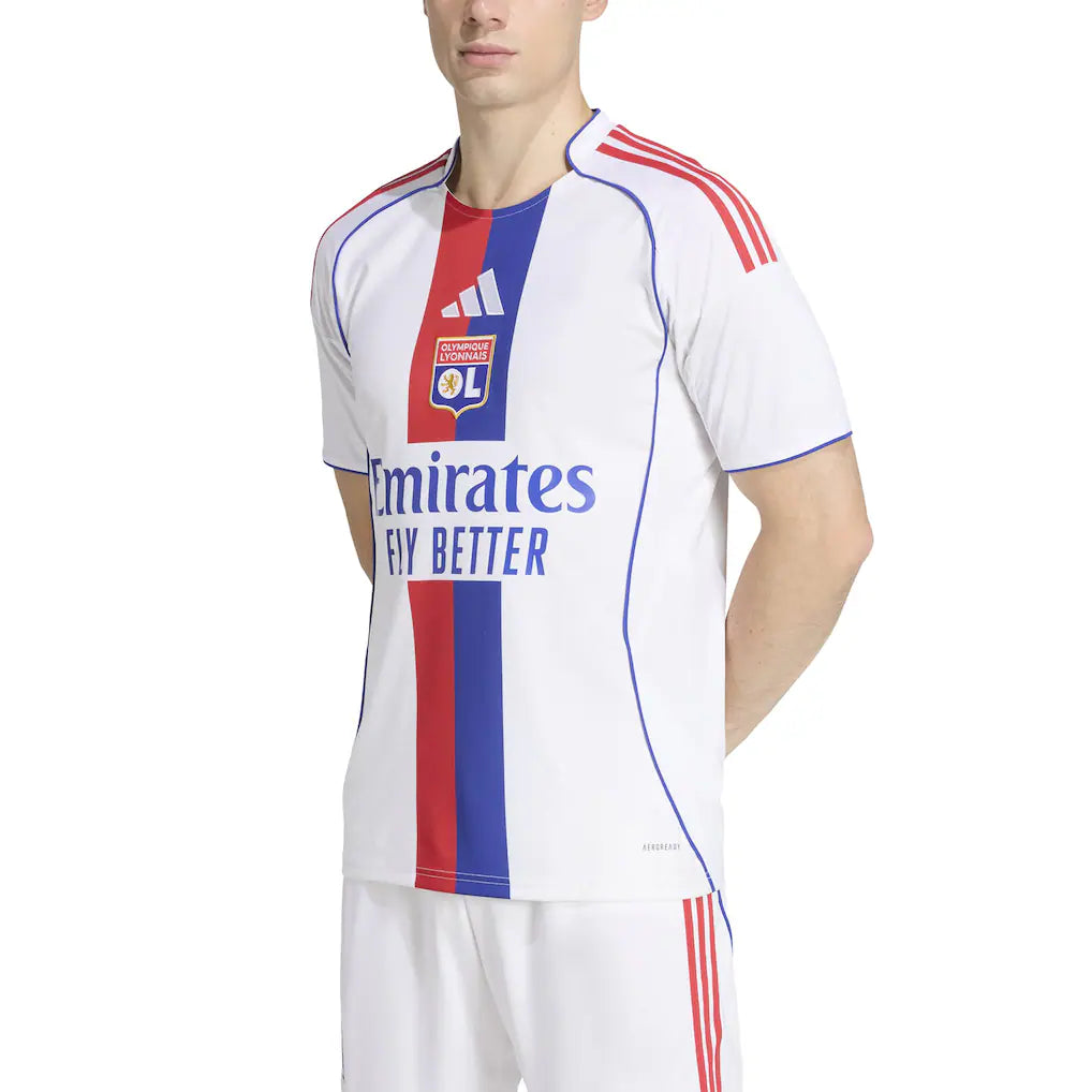 Olympique Lyonnais adidas 2025/26 Home Replica Jersey - White