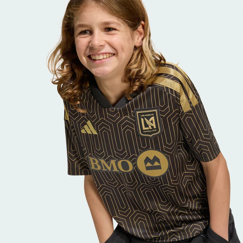 LAFC adidas Youth 2026 Primary Kit Replica Jersey - Black