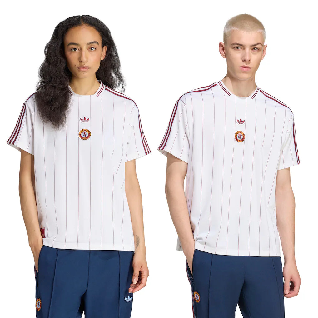 Aston Villa adidas Unisex Terrace Icons Jersey - White