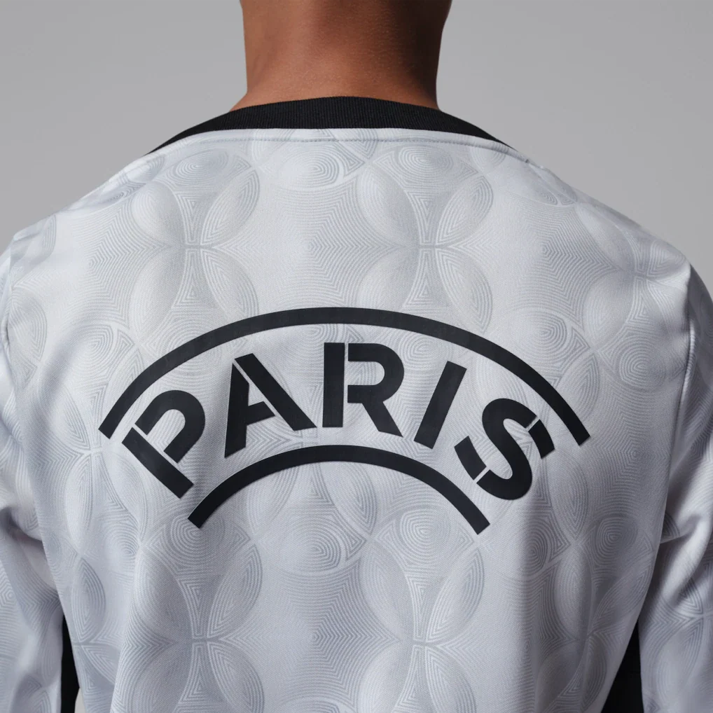 Paris Saint-Germain Jordan Brand Youth Long Sleeve Pre-Match Dri-FIT Top - Gray