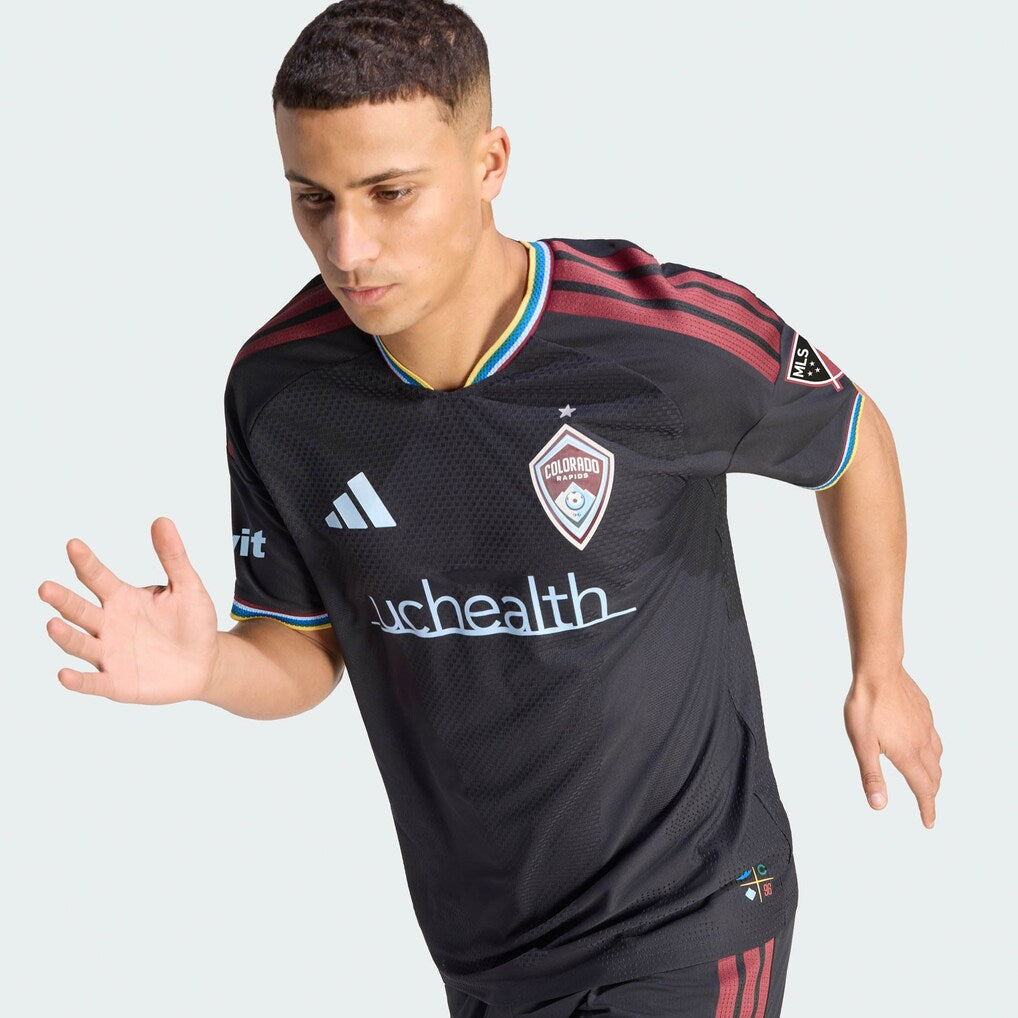 Colorado Rapids adidas 2026 Colorful Colorado On-Field Authentic Patch Jersey - Black