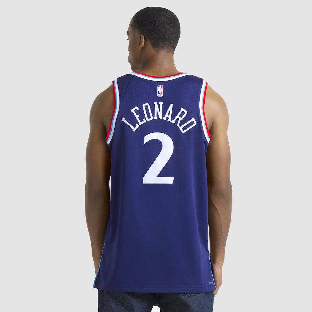 Kawhi Leonard LA Clippers Nike Unisex 2024/25 Swingman Jersey - Navy - Icon Edition