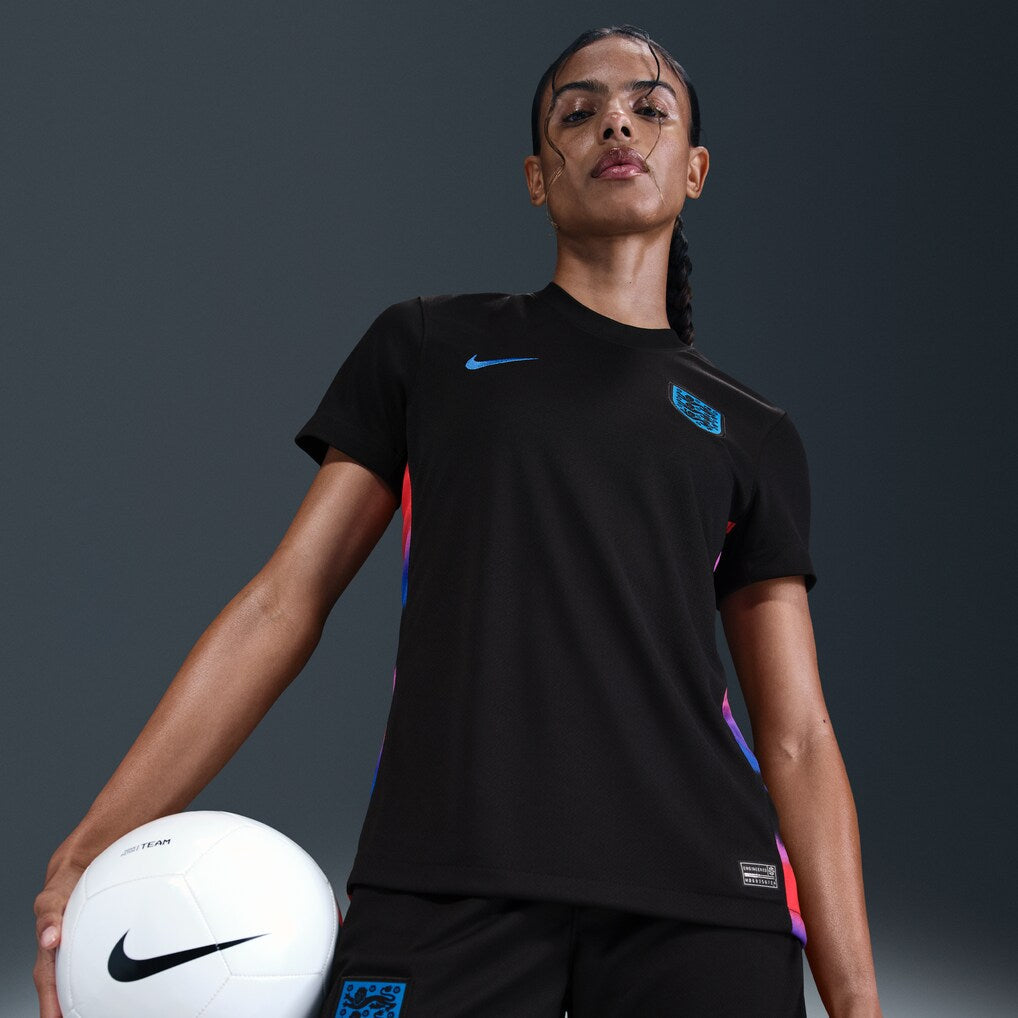 England Women's National Team Nike Women's 2025/26 Away Replica Jersey - Black