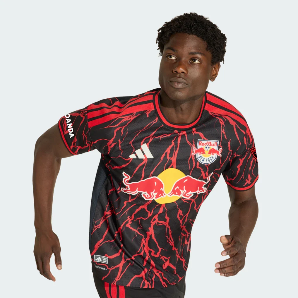 New York Red Bulls adidas 2026 The Rooted Kit On-Field Authentic Patch Jersey - Black
