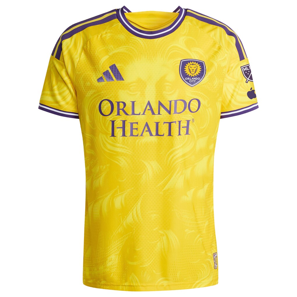 Orlando City SC adidas 2026 Sunken Treasure Kit On-Field Authentic Patch Jersey - Gold