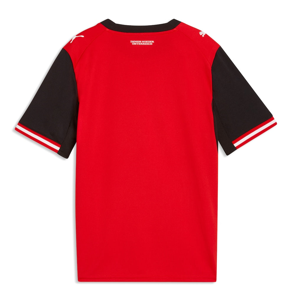 Austria National Team Puma Youth 2026 Home Replica Jersey - Red