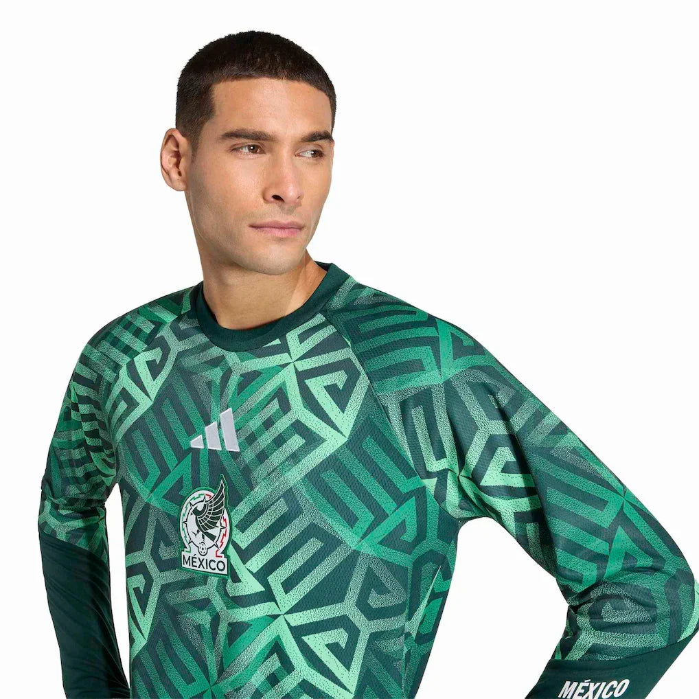 Mexico National Team adidas 2026 Long Sleeve Pre-Match Top - Green