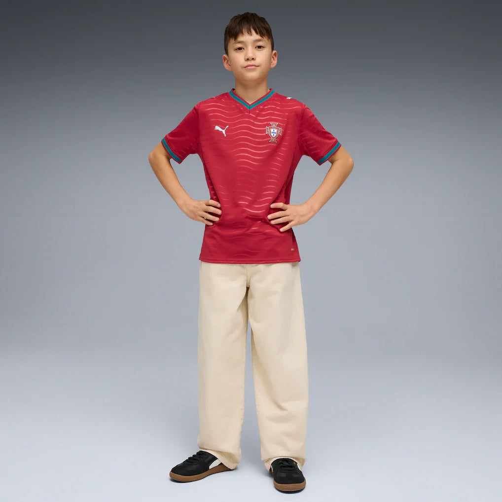 Portugal National Team Puma Youth 2026 Home Replica Jersey - Red
