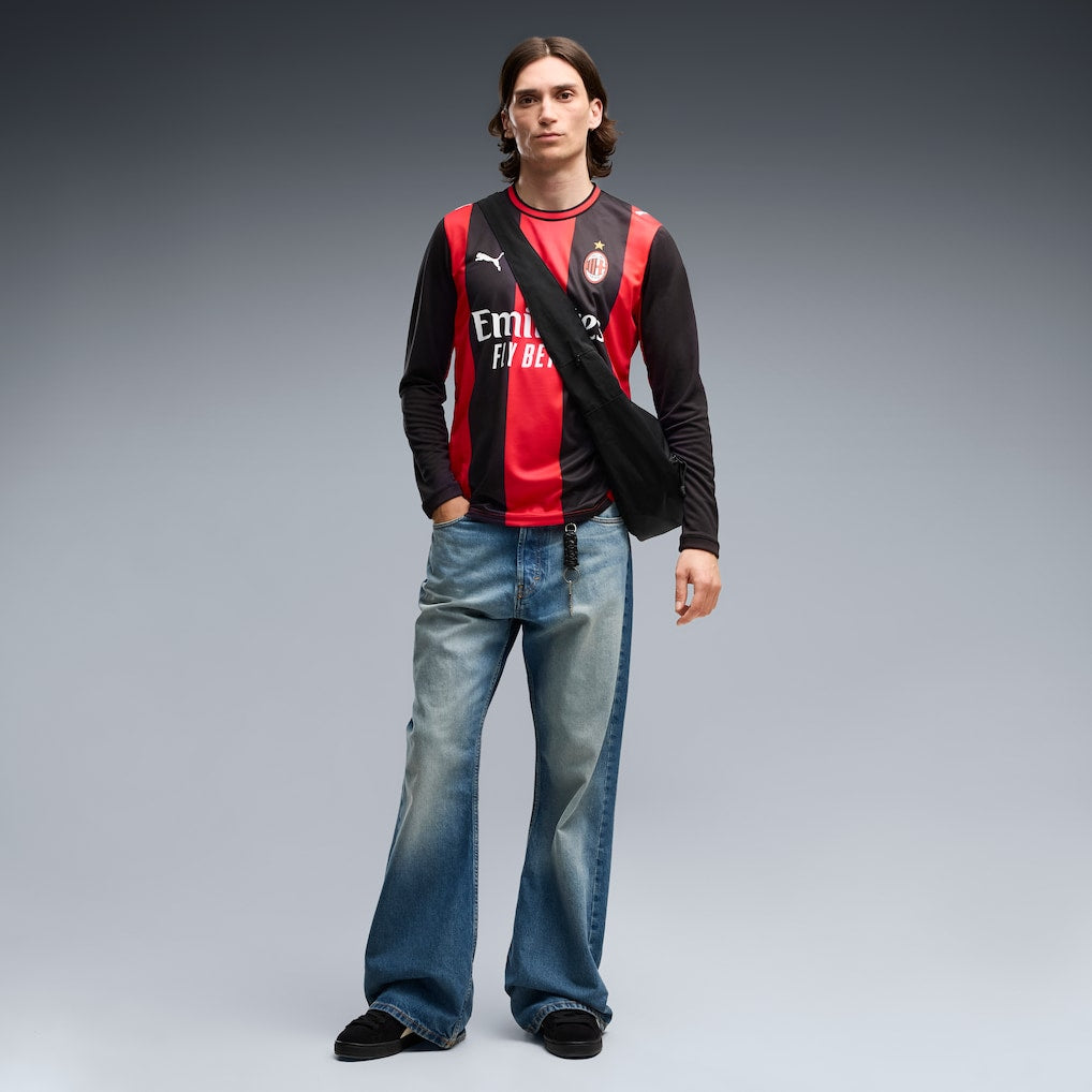AC Milan Puma 2026/27 Home Replica Long Sleeve Jersey - Black/Red