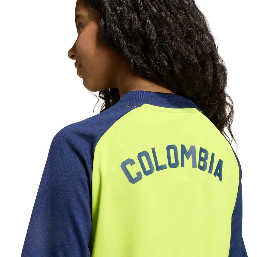 Colombia National Team adidas Youth 2026 Pre-Match Top - Yellow