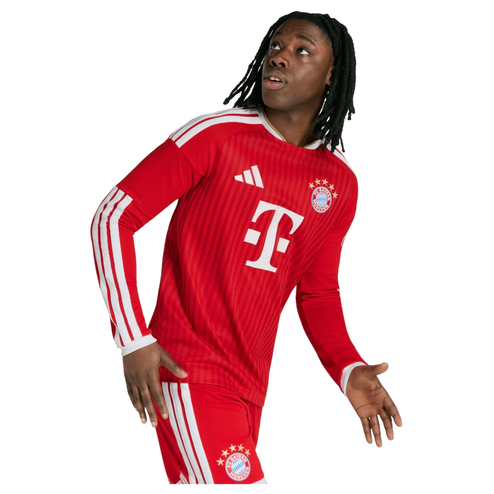 Bayern Munich adidas 2026/27 Home Replica Long Sleeve Jersey - Red