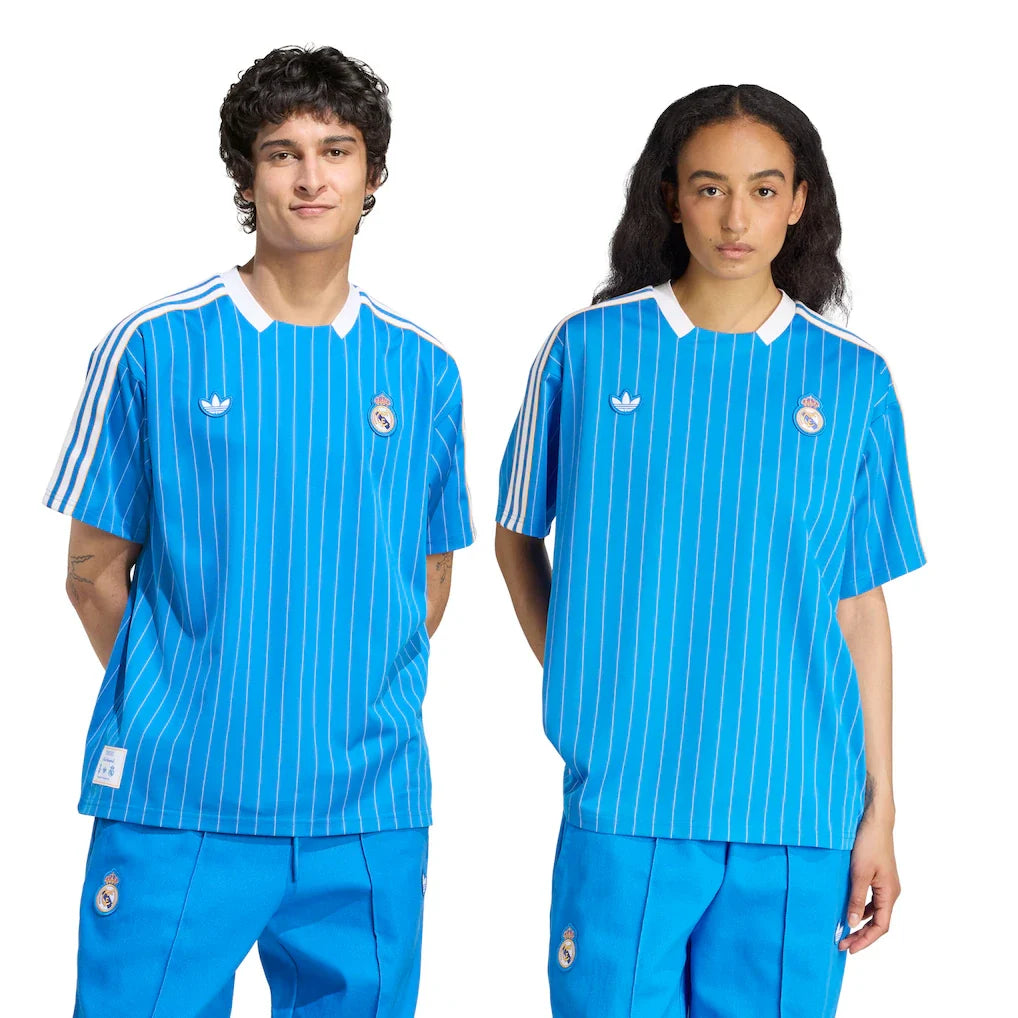 Real Madrid adidas Unisex Terrace Icons Jersey - Blue