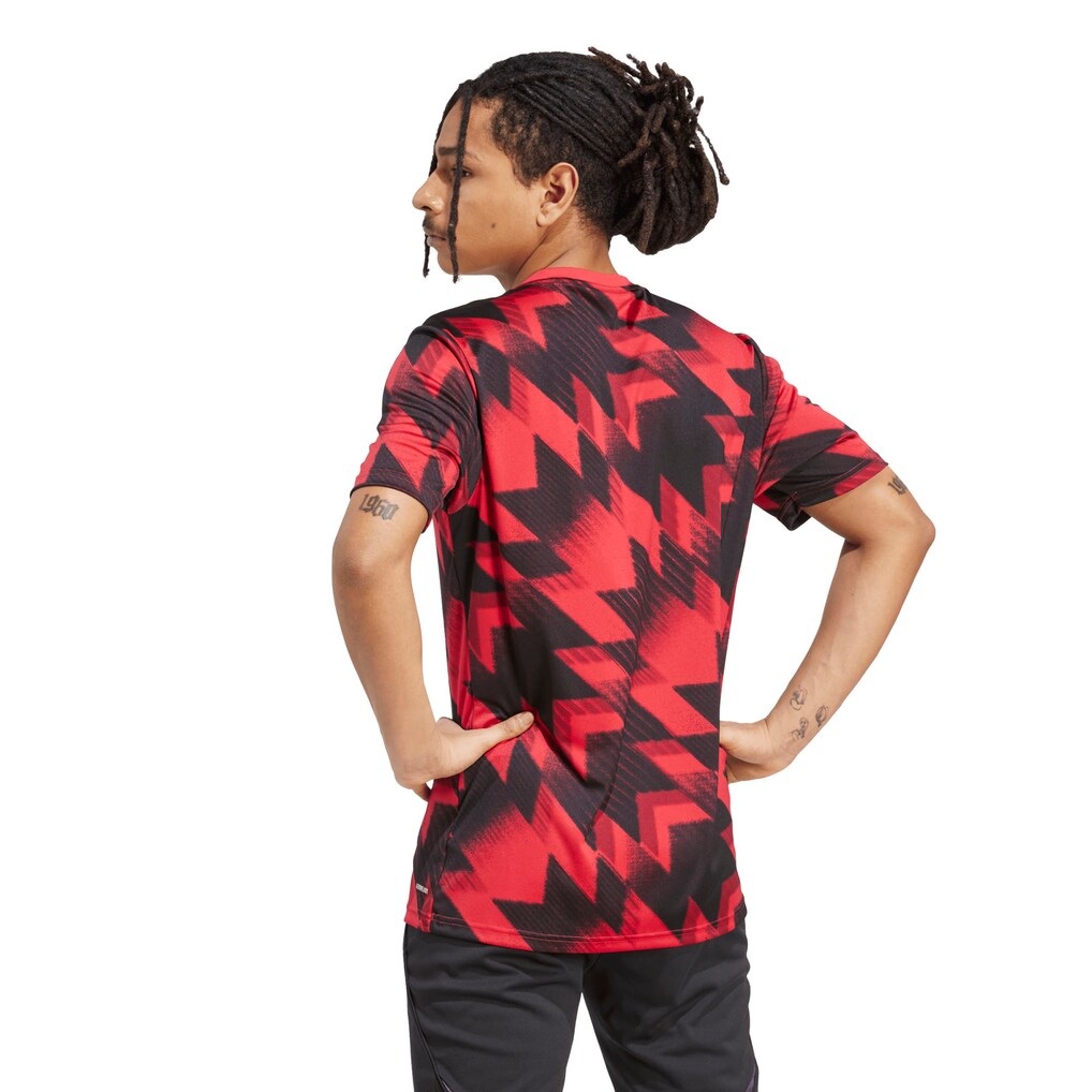 Manchester United adidas 2025/26 AEROREADY Pre-Match Top - Red
