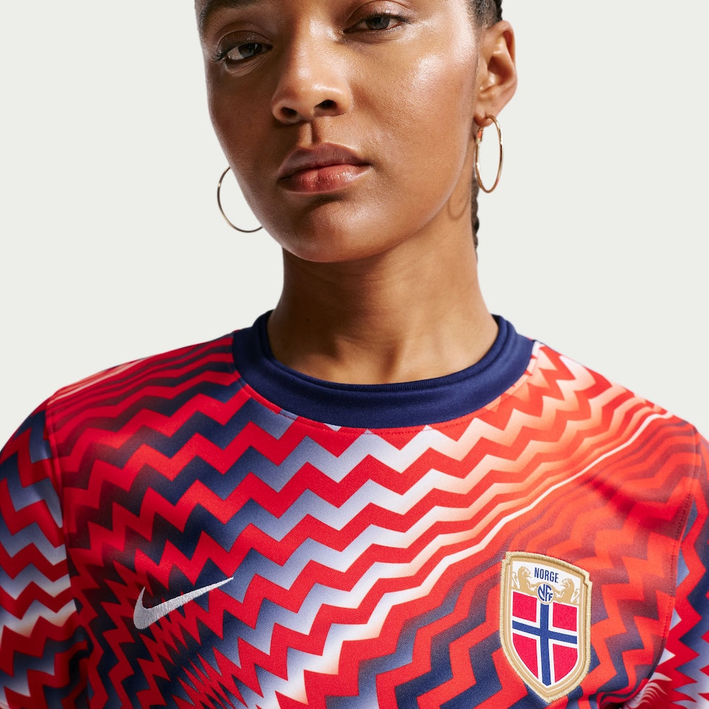 Norway National Team Nike Women's 2026 Pre-Match Top - Red