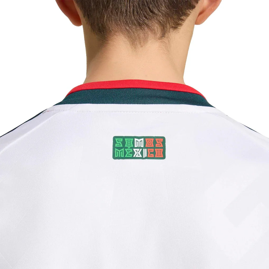 Mexico National Team adidas Youth 2026 Away Replica Long Sleeve Jersey - White