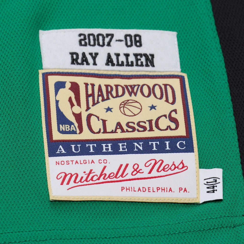 Ray Allen Boston Celtics Mitchell & Ness 2007-08 Hardwood Classics Authentic Jersey - Kelly Green