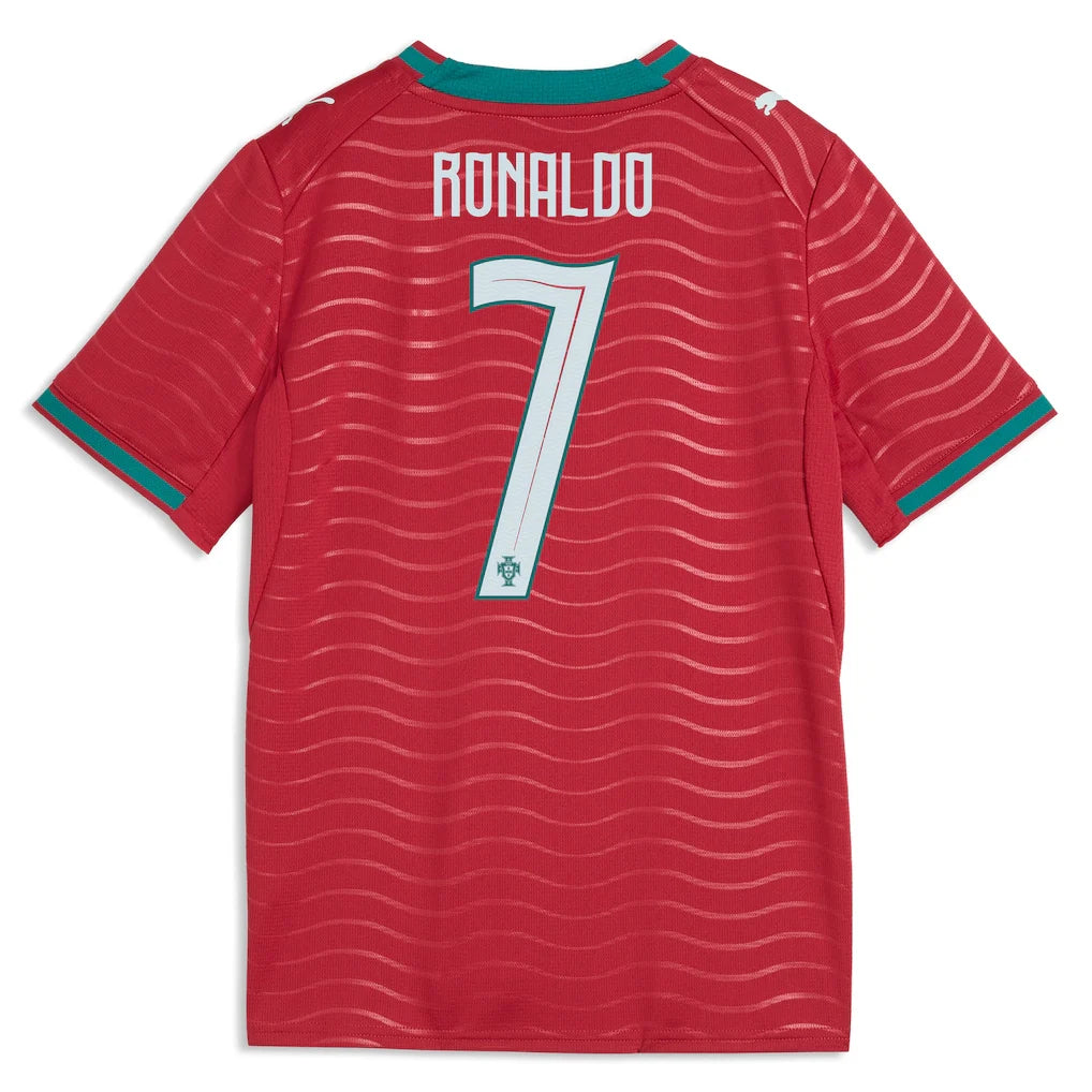 Cristiano Ronaldo Portugal National Team Puma Youth 2026 Home Replica Jersey - Red