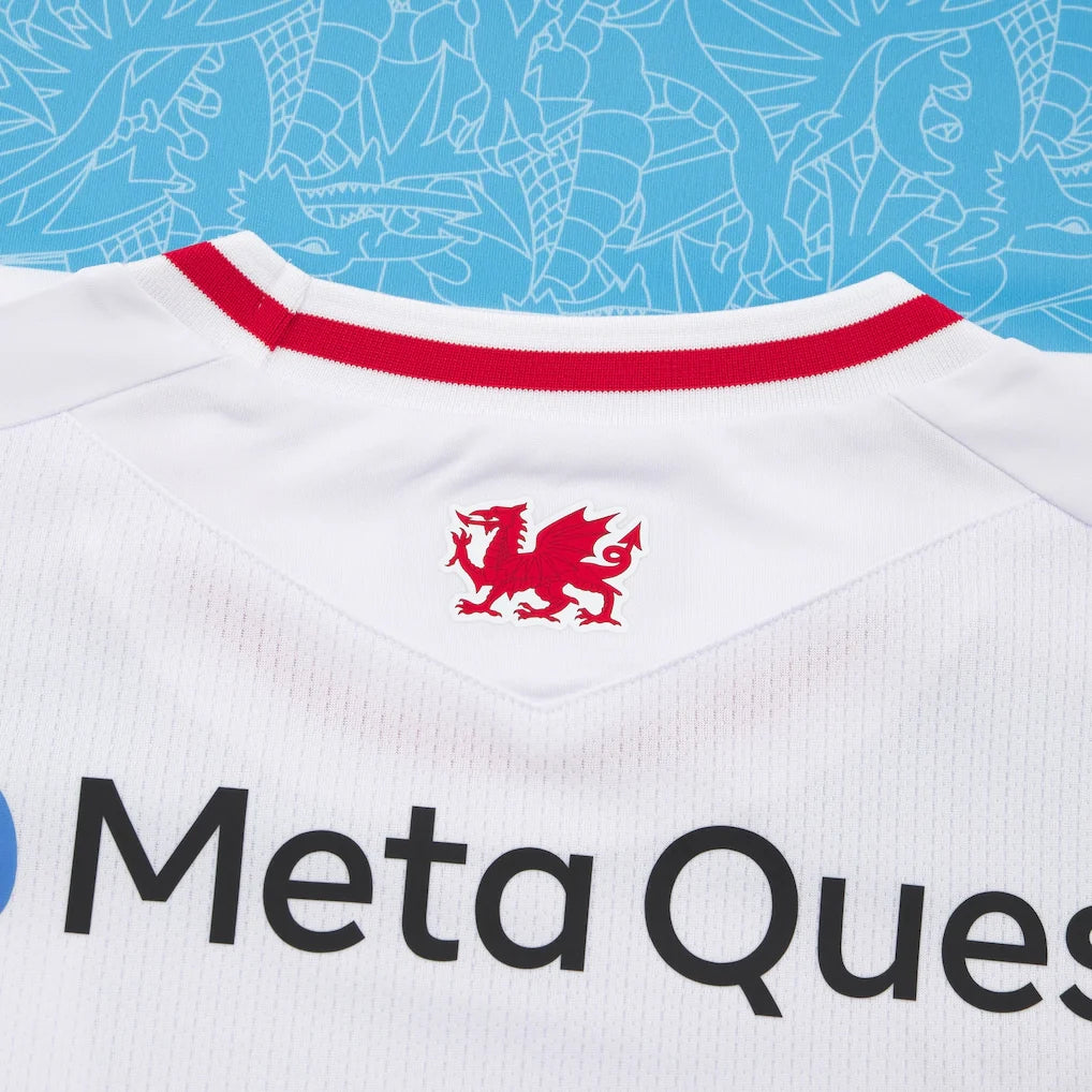 Wrexham Macron Youth 2025/26 Third Replica Jersey - White