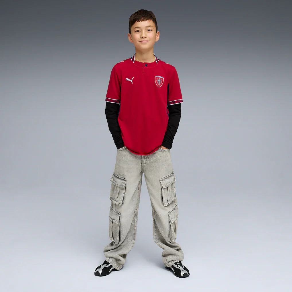 Czech Republic National Team Puma Youth 2026 Home Replica Jersey - Red