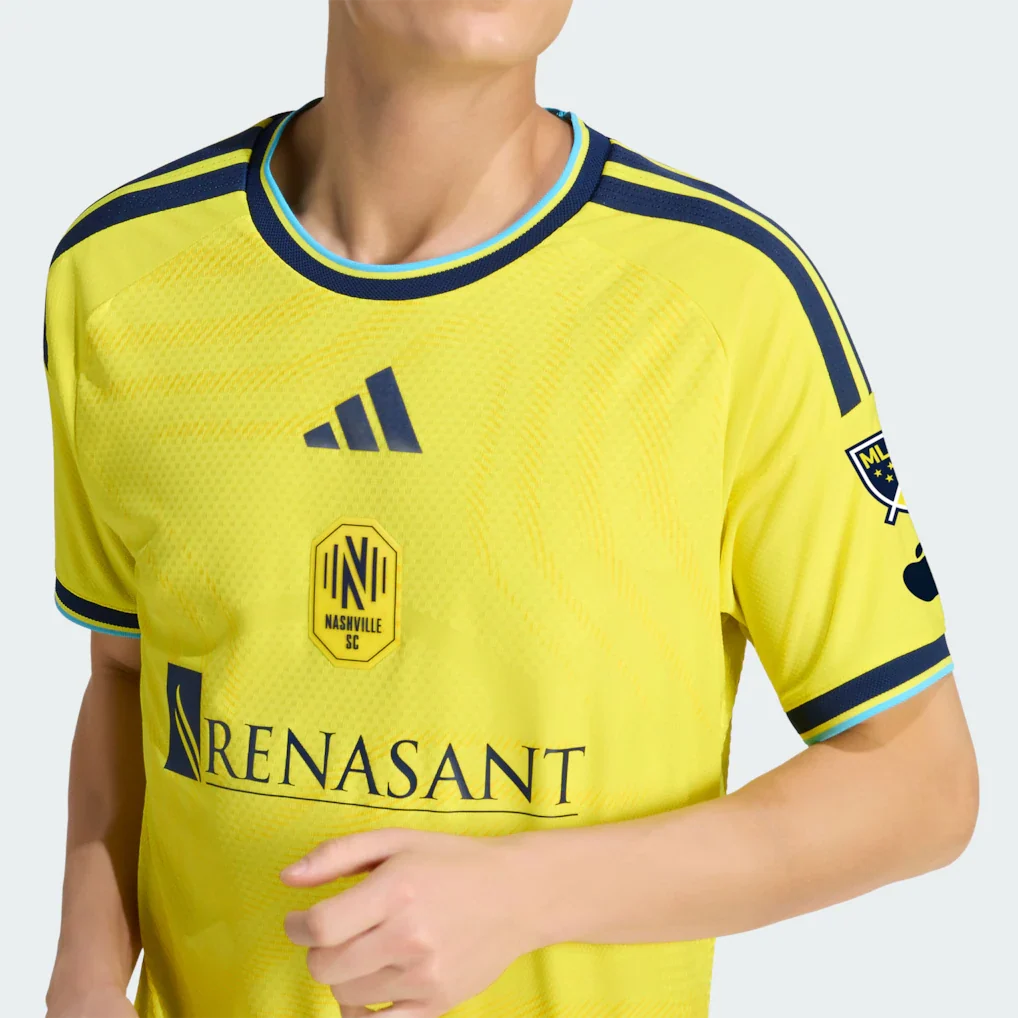 Nashville SC adidas 2026 The Reverb Kit On-Field Authentic Patch Jersey - Yellow