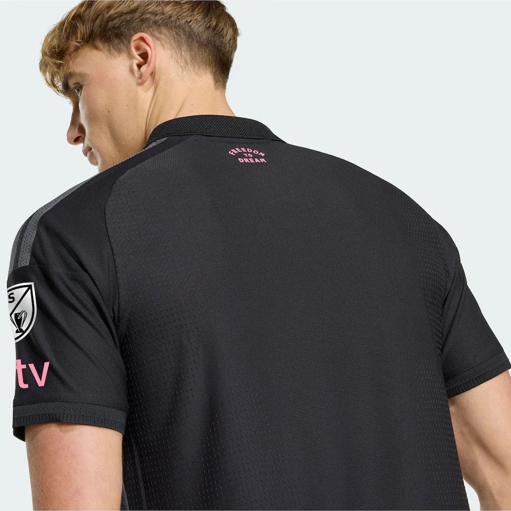 Inter Miami CF adidas 2026 Presagio On-Field Authentic Patch Jersey - Black