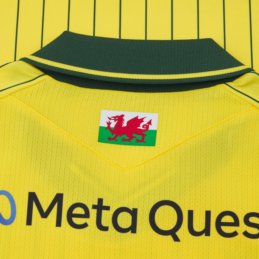 Wrexham Macron Women's 2025/26 Away Replica Jersey - Yellow