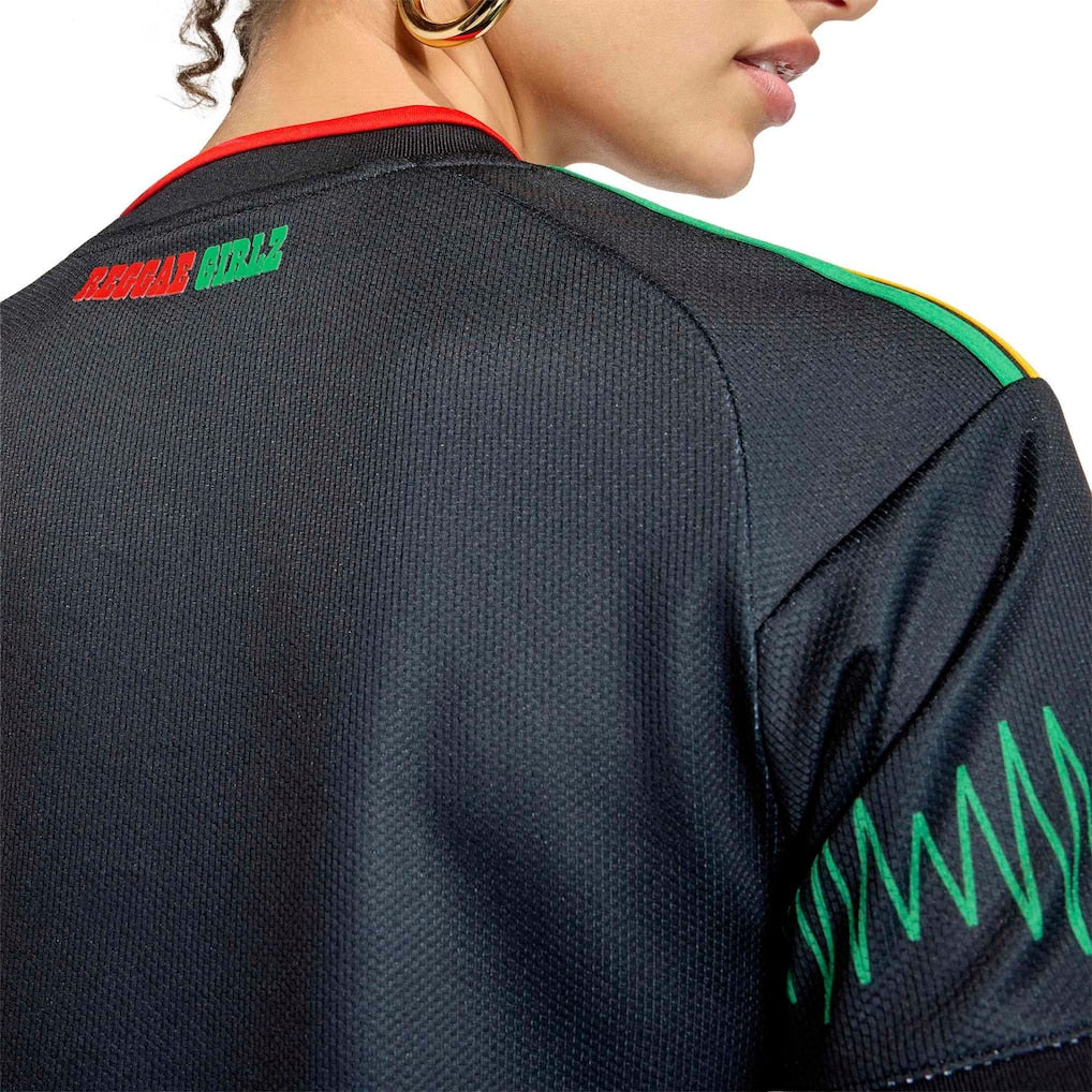 Jamaica National Team adidas Women's 2026 Away Replica Jersey - Black