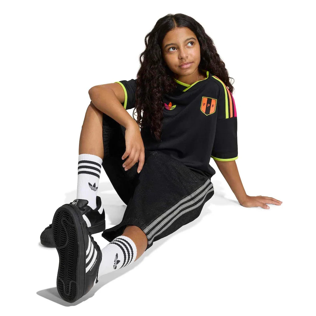 Peru National Team adidas Youth 2026 Away Replica Jersey - Black