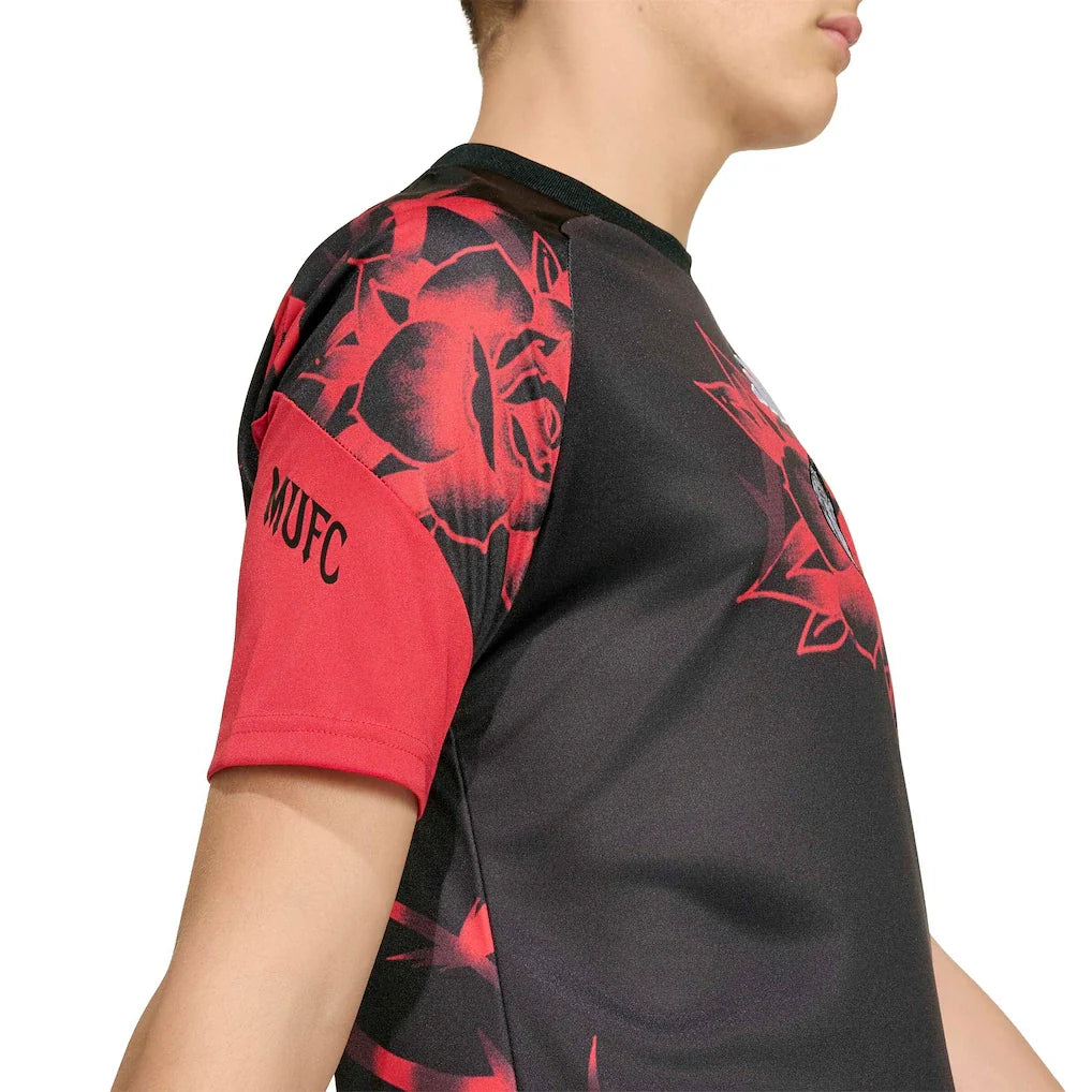 Manchester United adidas Youth Home 2026/27 Pre-Match Top - Red
