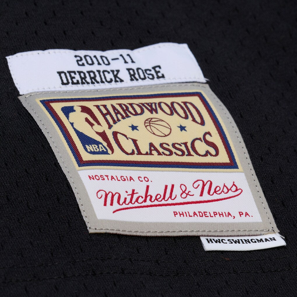 Derrick Rose Chicago Bulls Mitchell & Ness Big & Tall 2010/11 Swingman Jersey - Black
