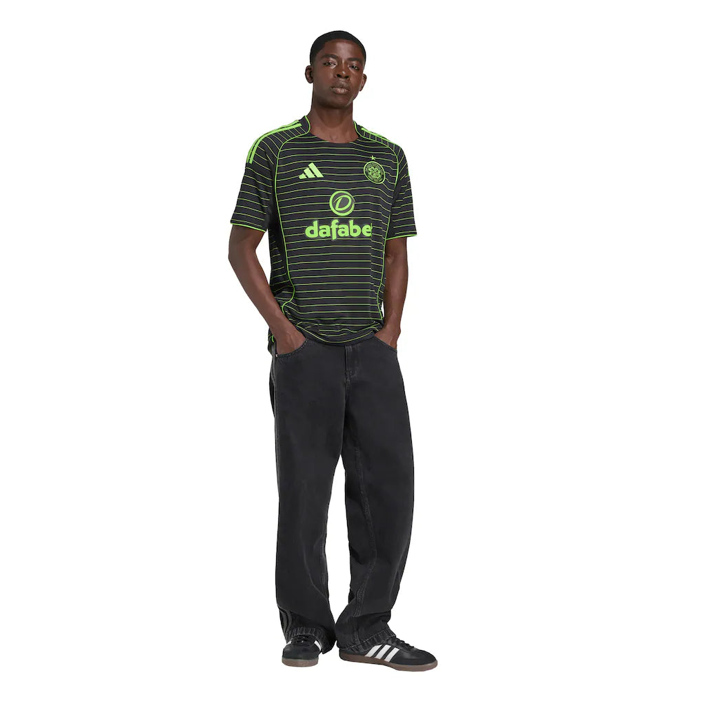 Celtic adidas 2025/26 Away Replica Jersey - Black