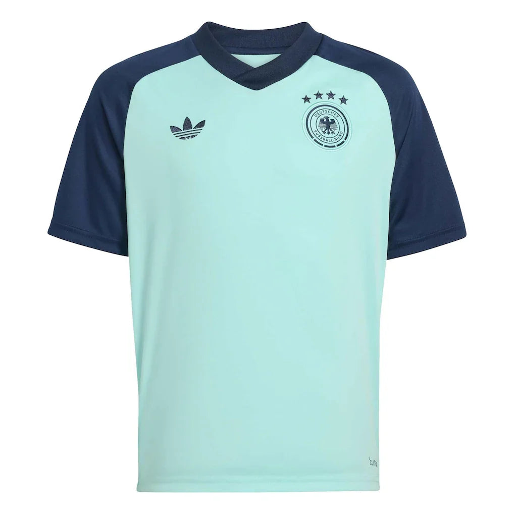 Germany National Team adidas Youth 2026 Pre-Match Top - Turquoise