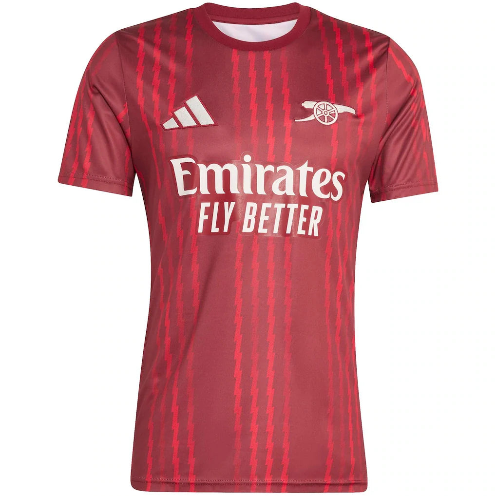 Arsenal adidas 2025/26 Pre-Match Training Jersey - Red