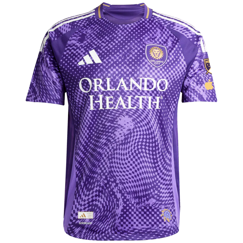 Orlando City SC adidas 2025 Perfect Storm On-Field Authentic Patch Jersey - Purple