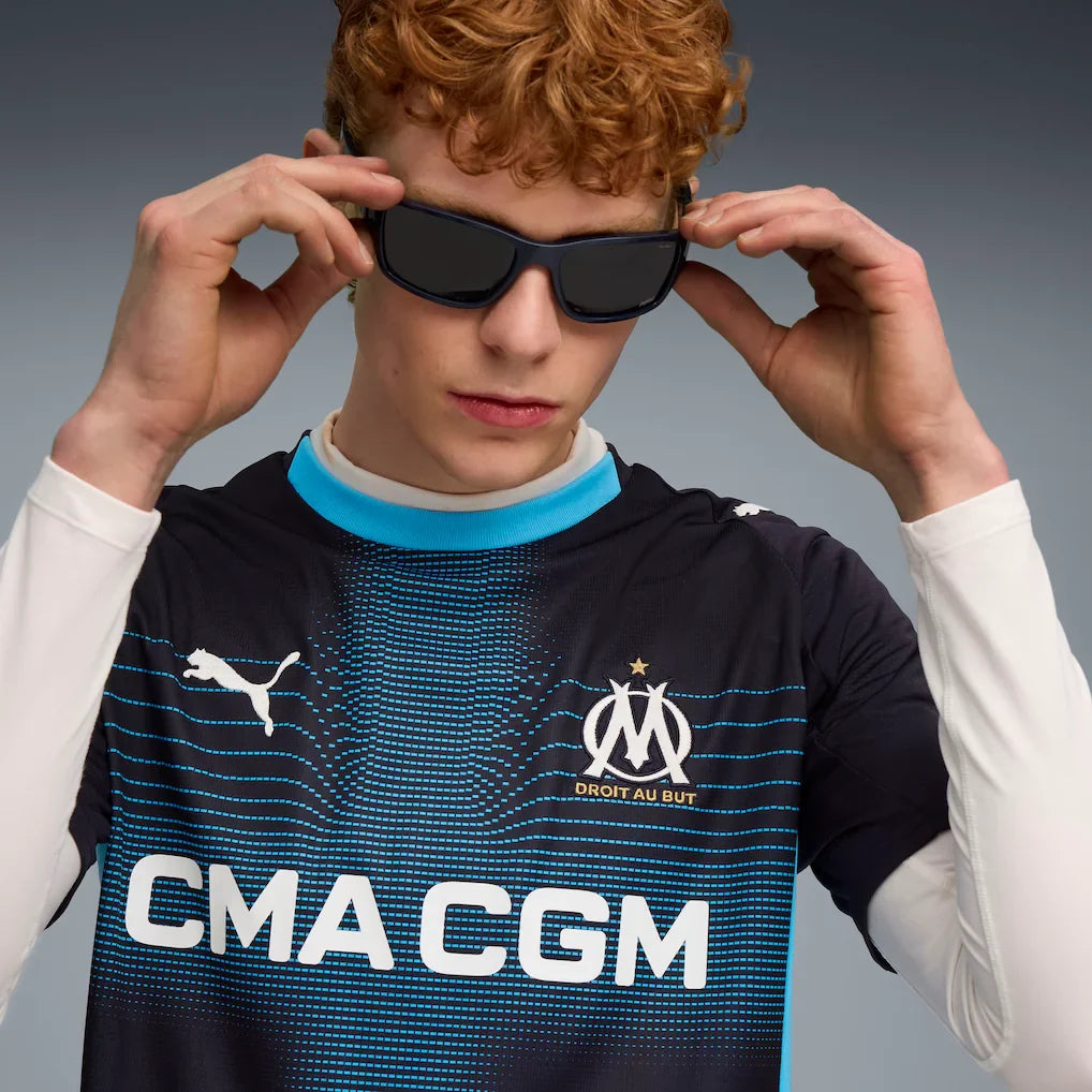 Olympique Marseille Puma 2025/26 Away Replica Jersey - Navy