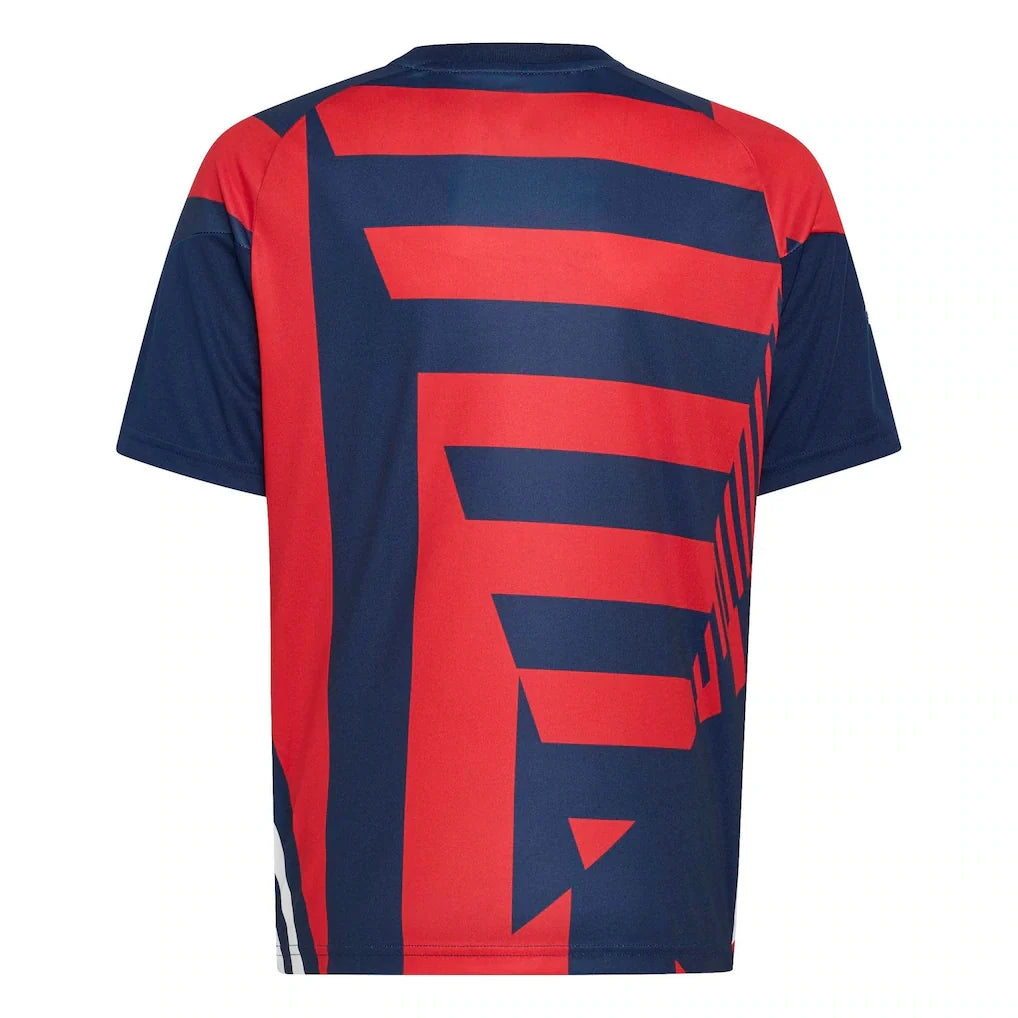 Bayern Munich adidas Youth 2026/27 Pre-Match Home Training Jersey - Blue/Red