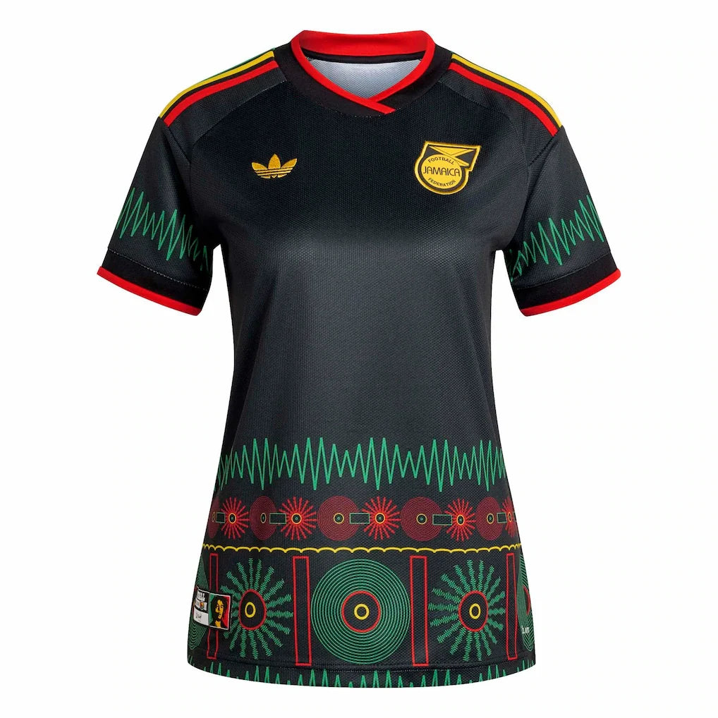 Jamaica National Team adidas Women's 2026 Away Replica Jersey - Black