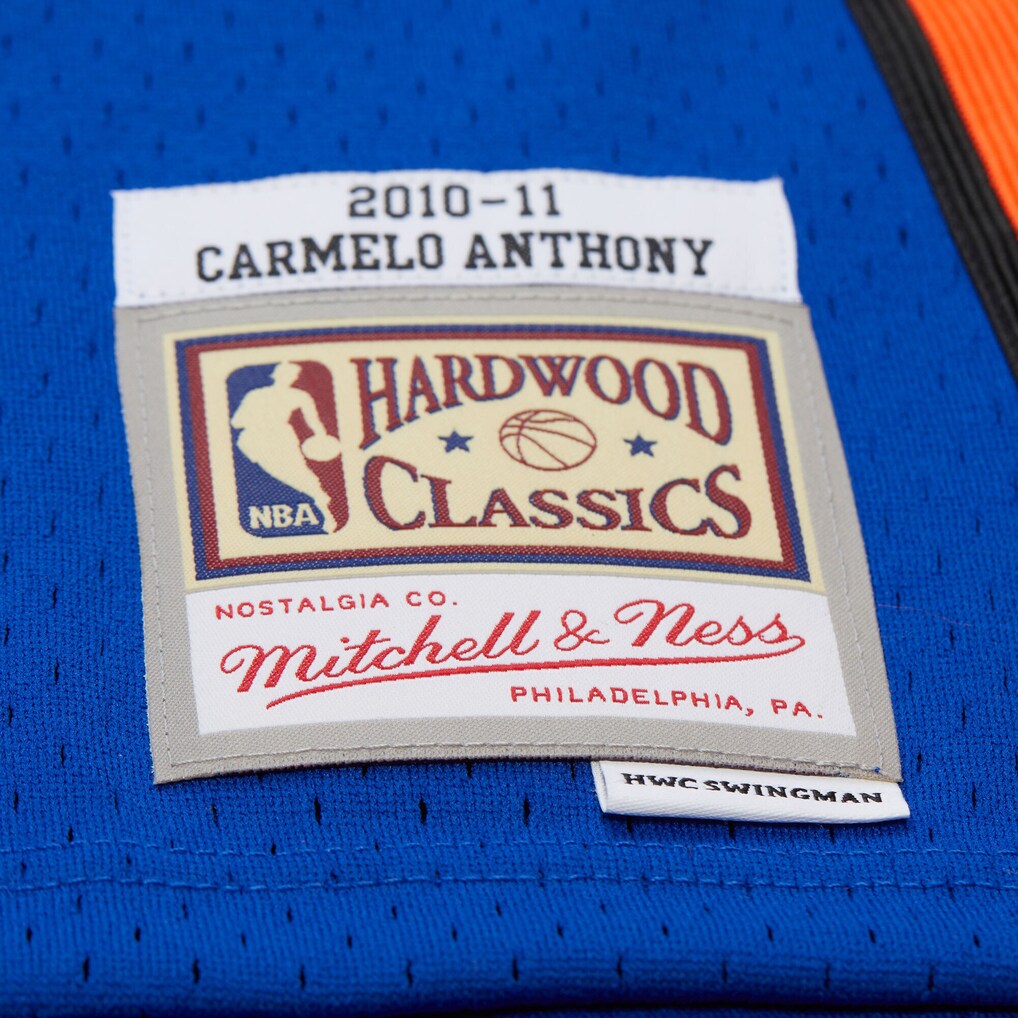 Carmelo Anthony New York Knicks Mitchell & Ness 2010/11 Swingman Jersey - Blue