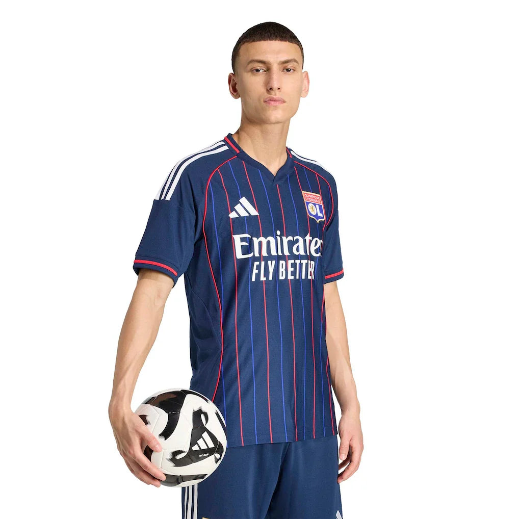 Olympique Lyonnais adidas 2025/26 Away Replica Jersey - Blue
