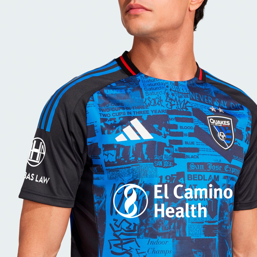 San Jose Earthquakes adidas 2025 Headliner Authentic Jersey - Black